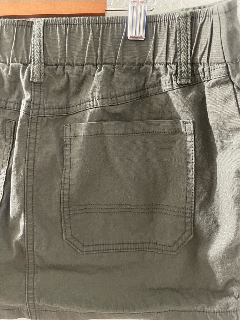 Y2K wild‎ fable Olive Green Cargo Mini Skirt Medium - Picture 5 of 7